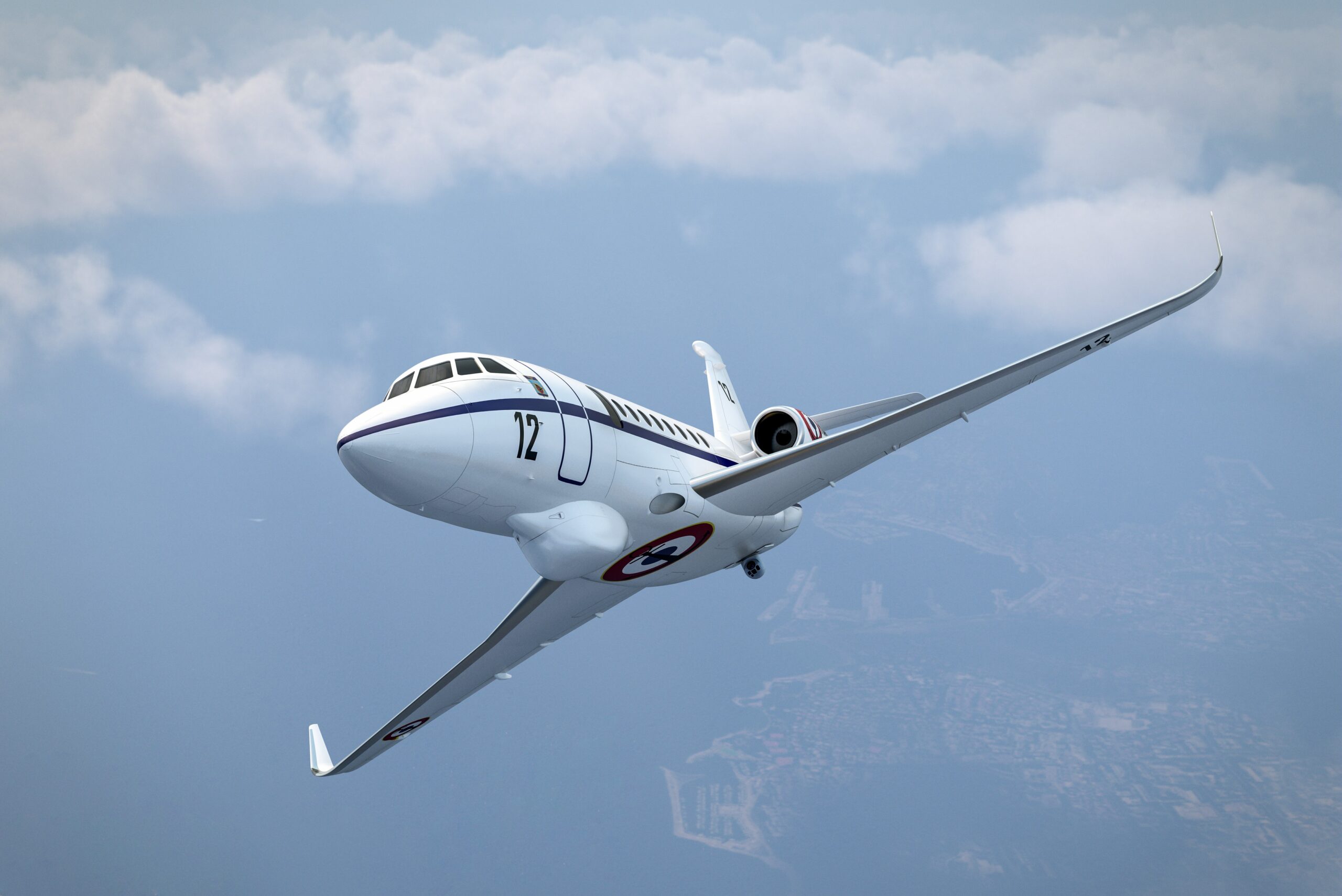 Falcon 2000LXS Albatros aircraft. Photo: ERIDIA Studio/Dassault Aviation