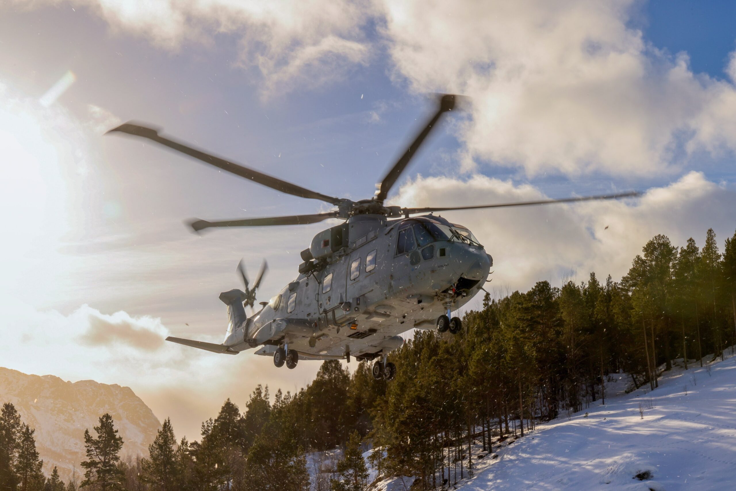 Commando Merlin helicopter