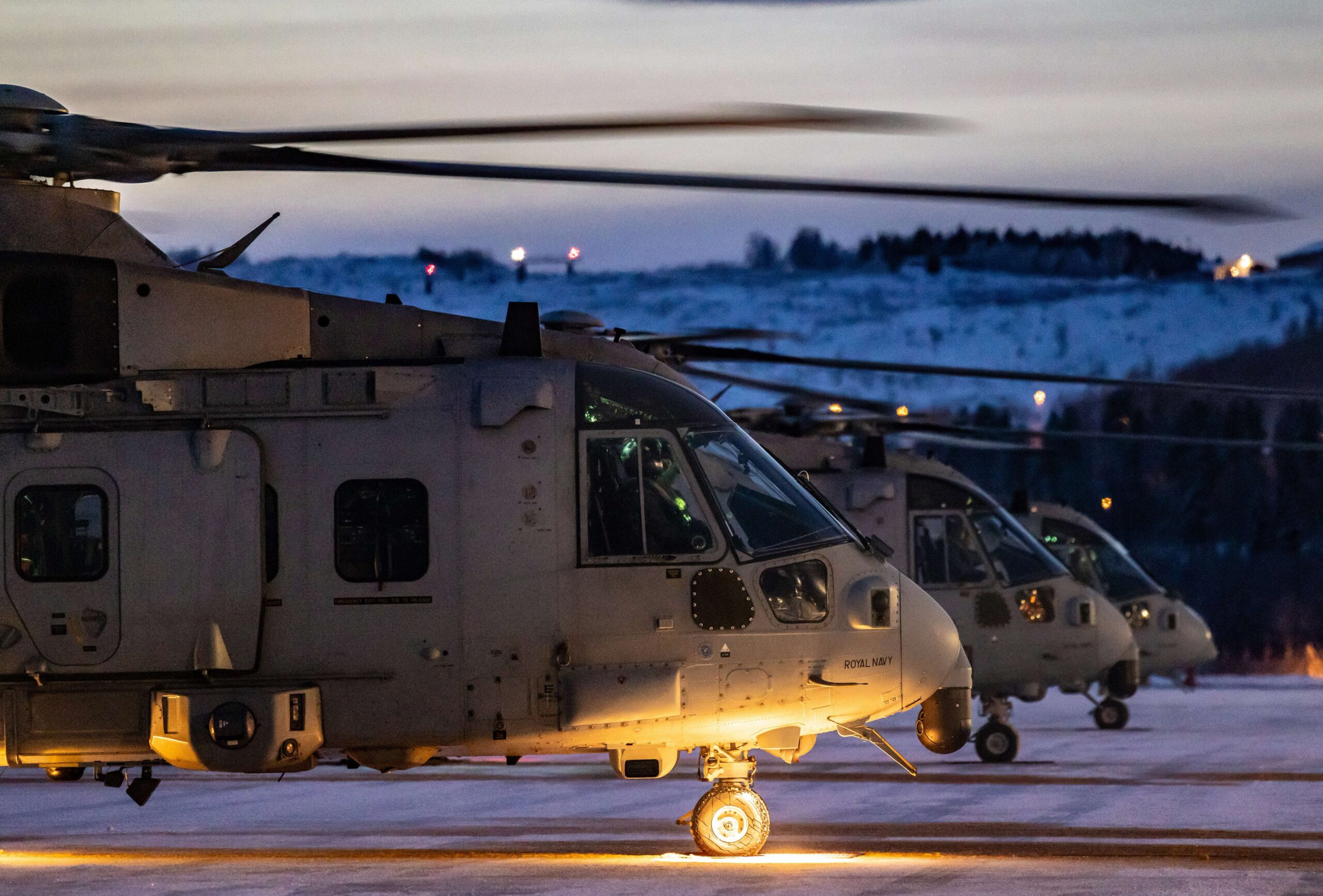 Commando Merlin helicopter