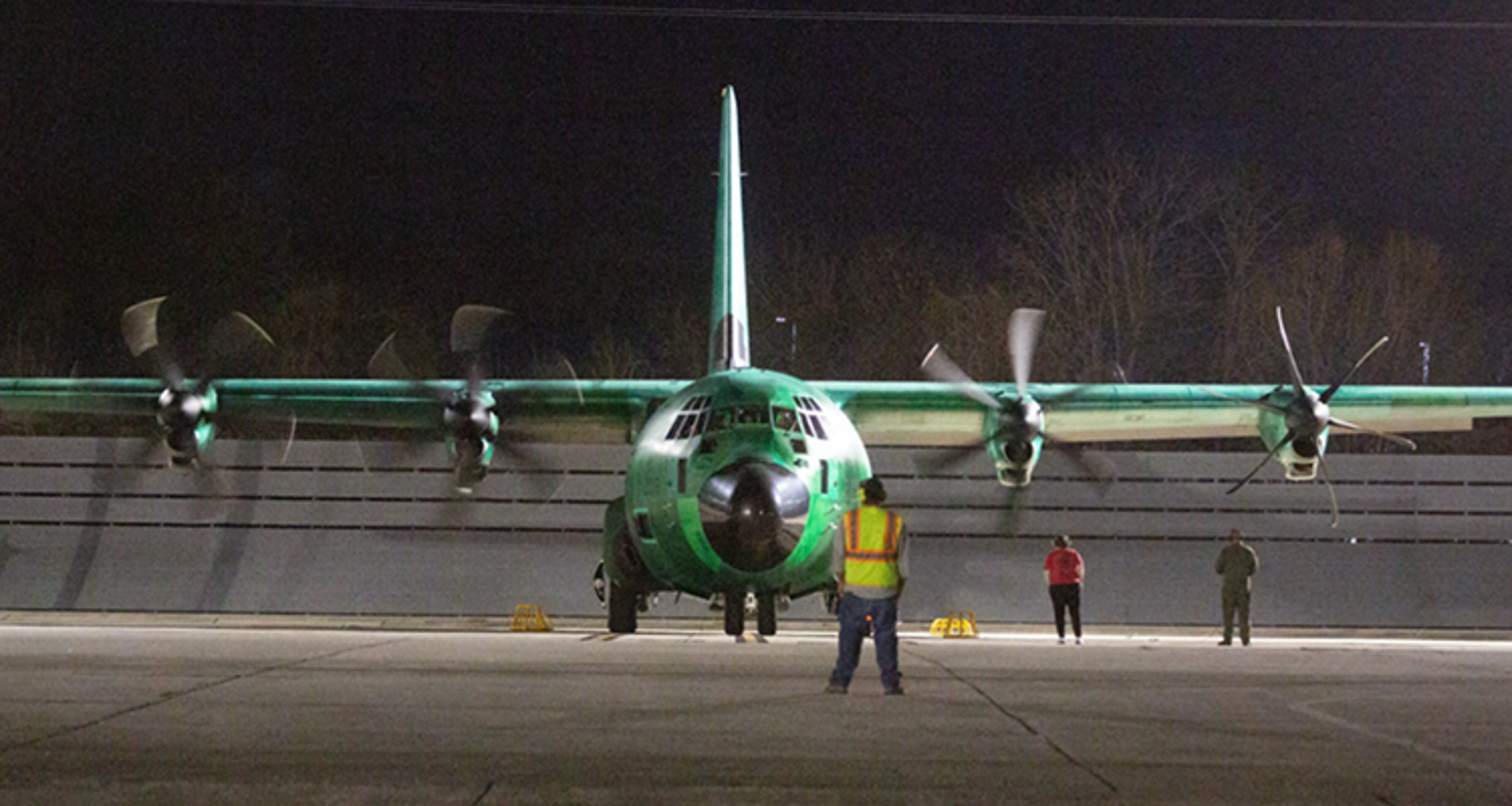 The baseline C-130J that will become CGNR 2018 – the Coast Guard’s 18th Combat King II long range surveillance aircraft Photo: Lockheed Martin/US Coast Guard