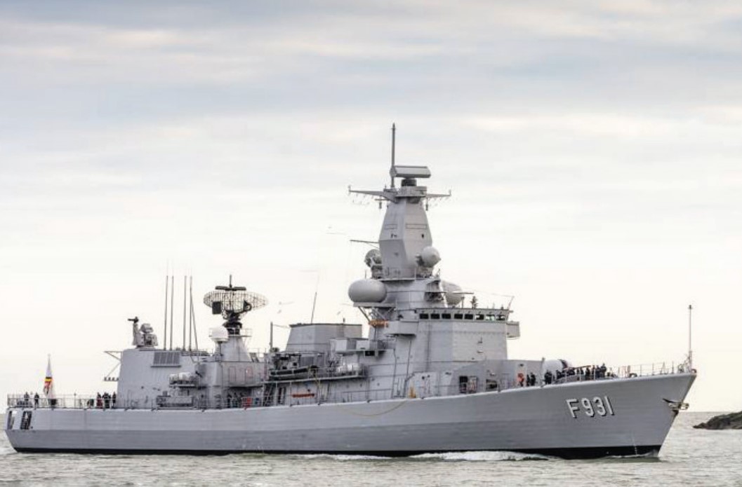Belgian frigate Louise-Marie.