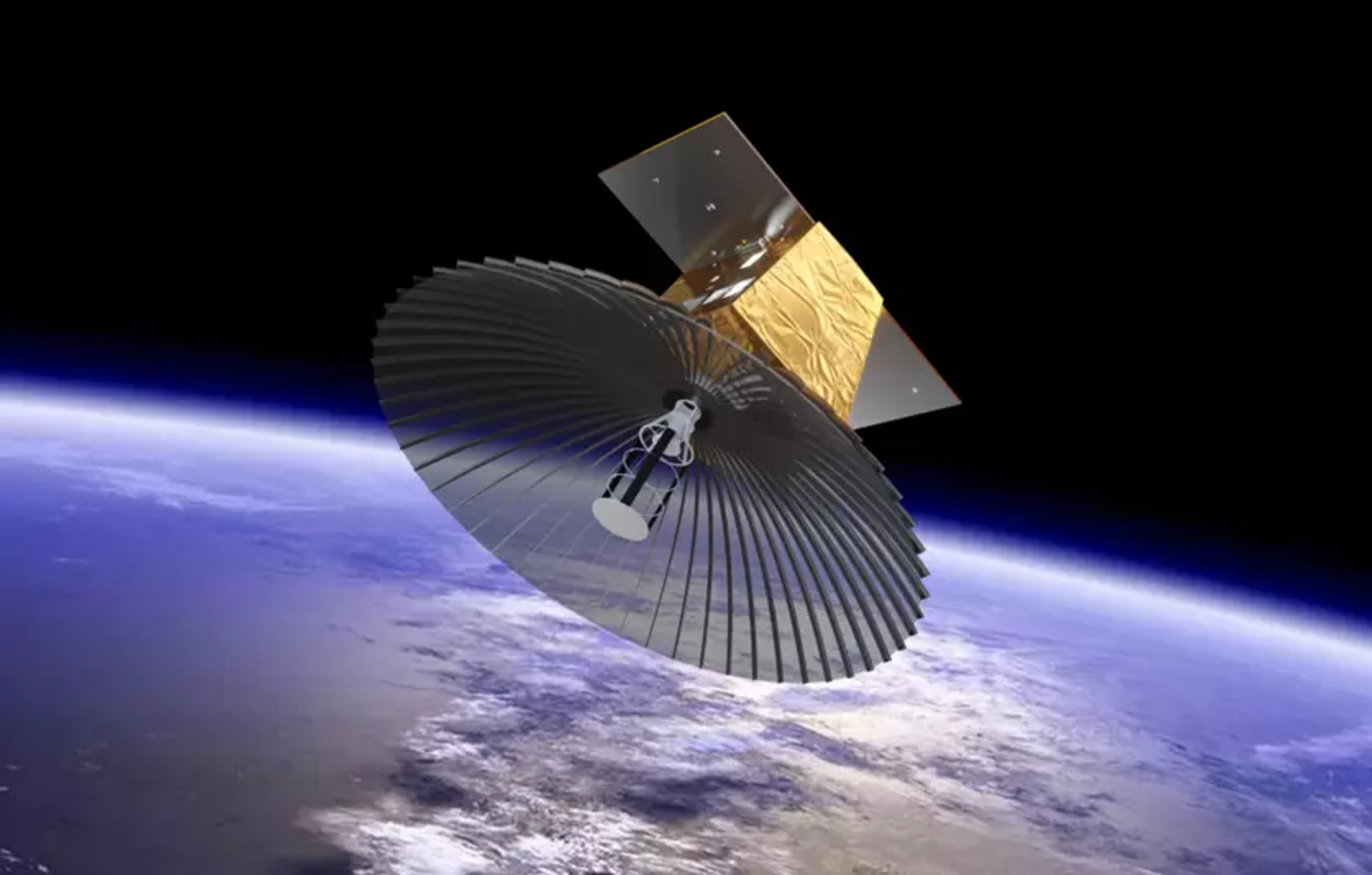 Artist's rendering of an Oberon intelligence satellite