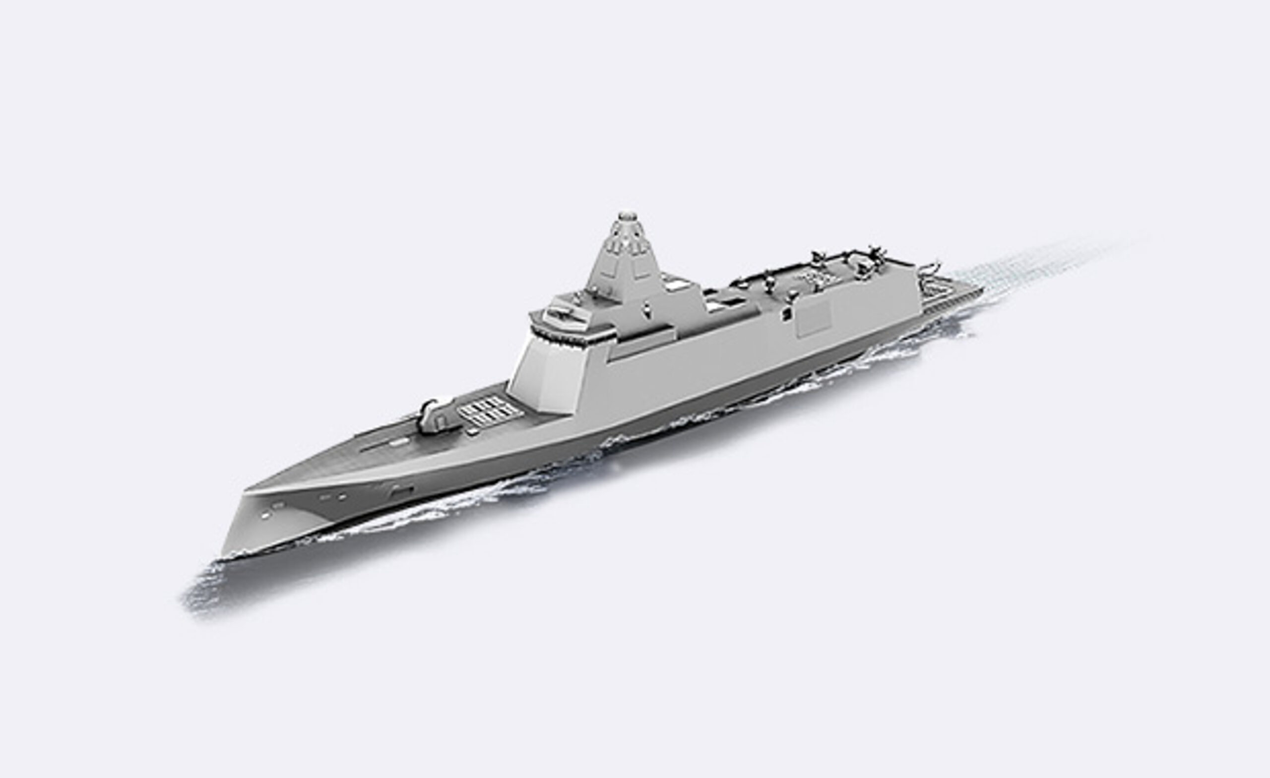 Rendering of the Republic of Korea Navy's future Korean Next-Generation Destroyer (KDDX)