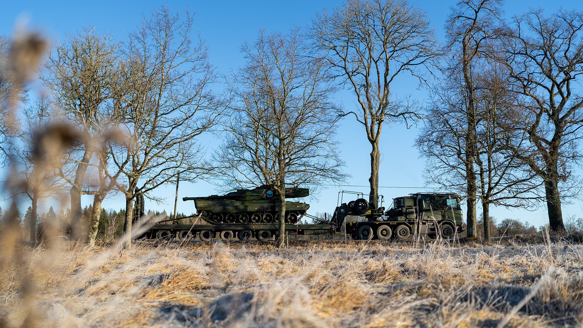 Scania heavy-duty tank transporter vehicle. Photo: Swedish Defence Materiel Administration