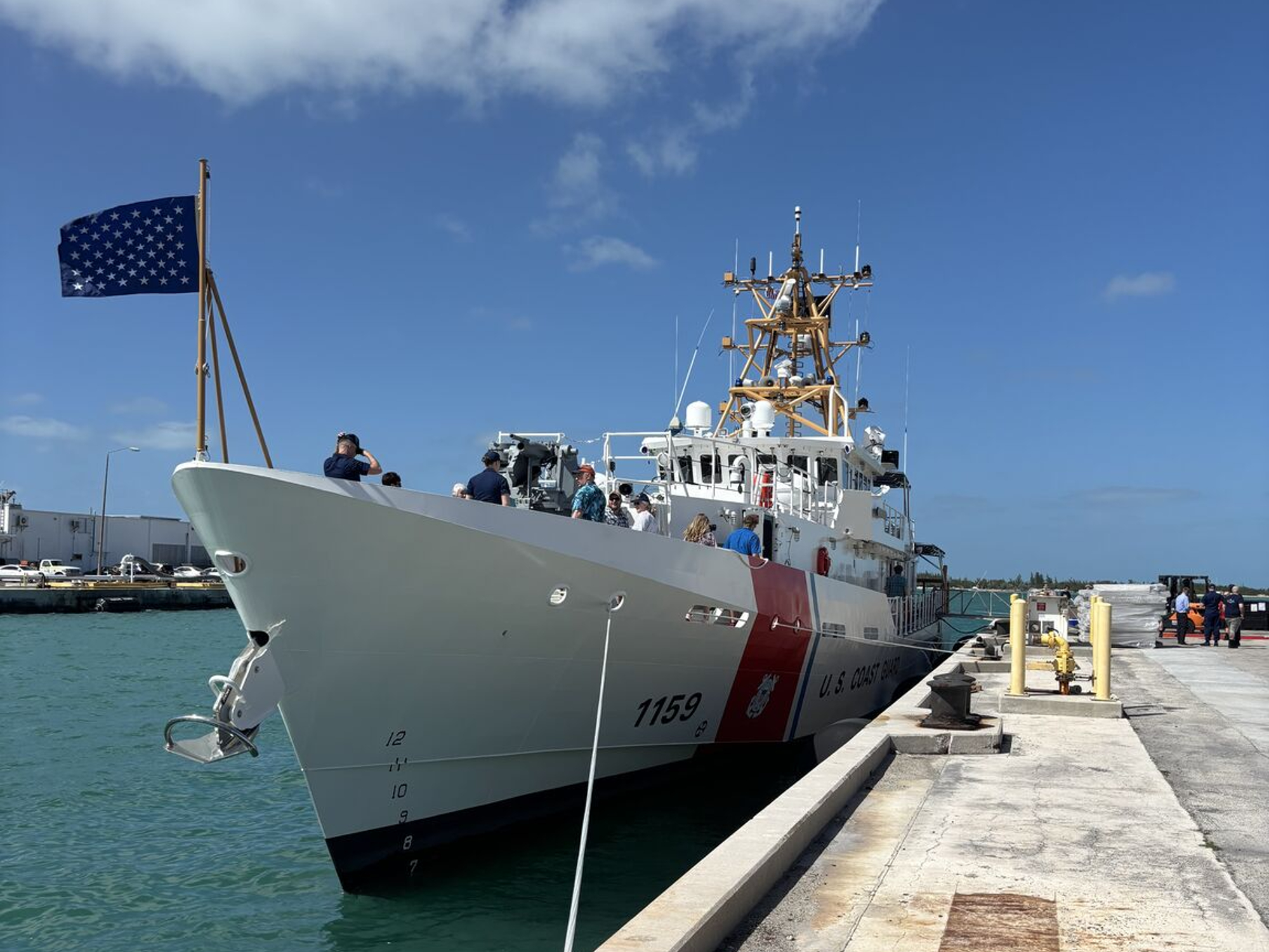 The Coast Guard’s 59th fast response cutter, Earl Cunningham, moored in Key West, Florida, on March 6, 2025. U.S. Coast Guard photo.