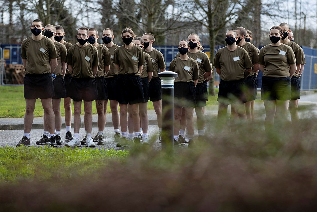 British Army recruits