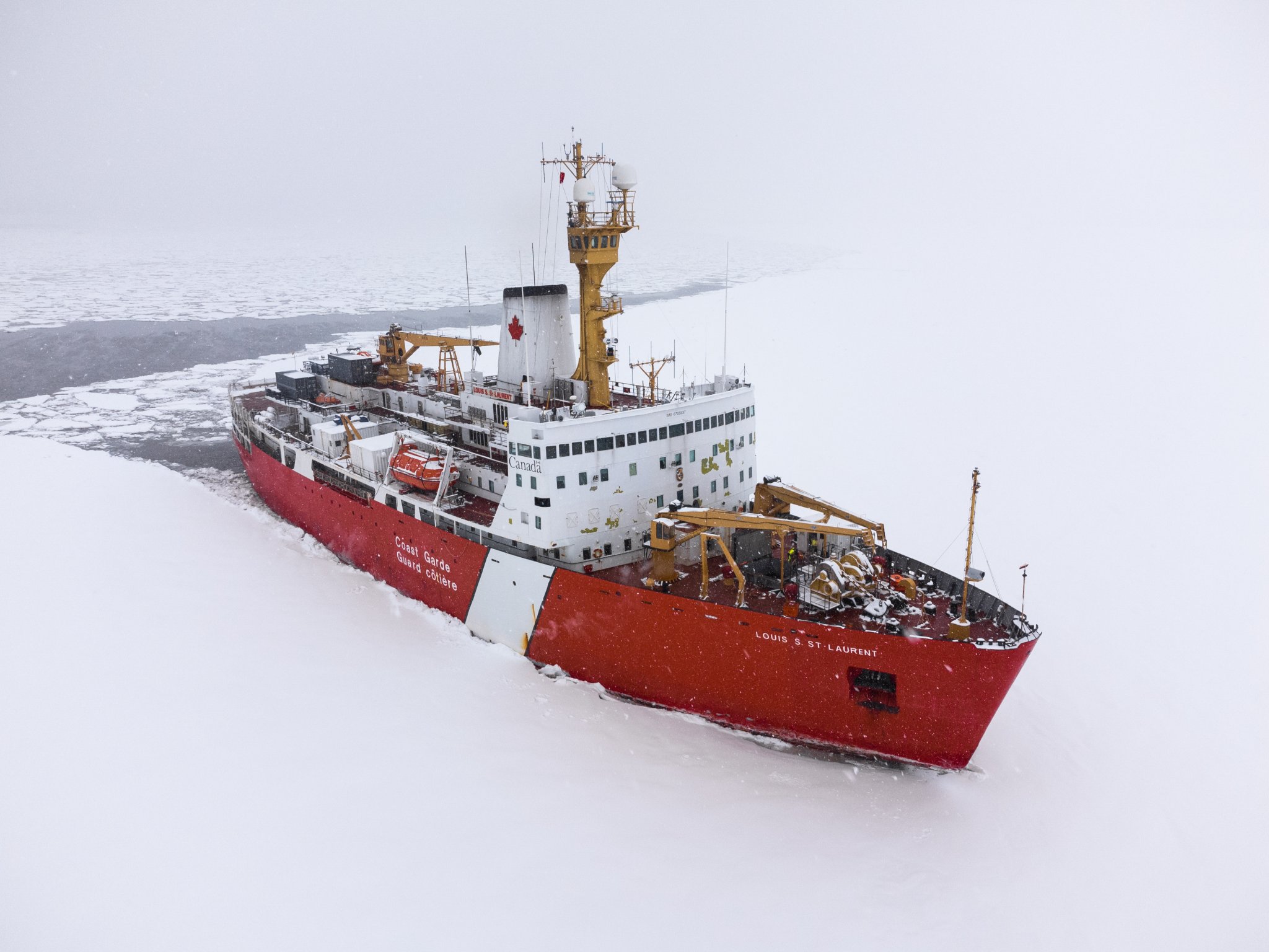The CCGS Louis S. St-Laurent heavy polar icebreaker. Photo: Canadian Coast Guard