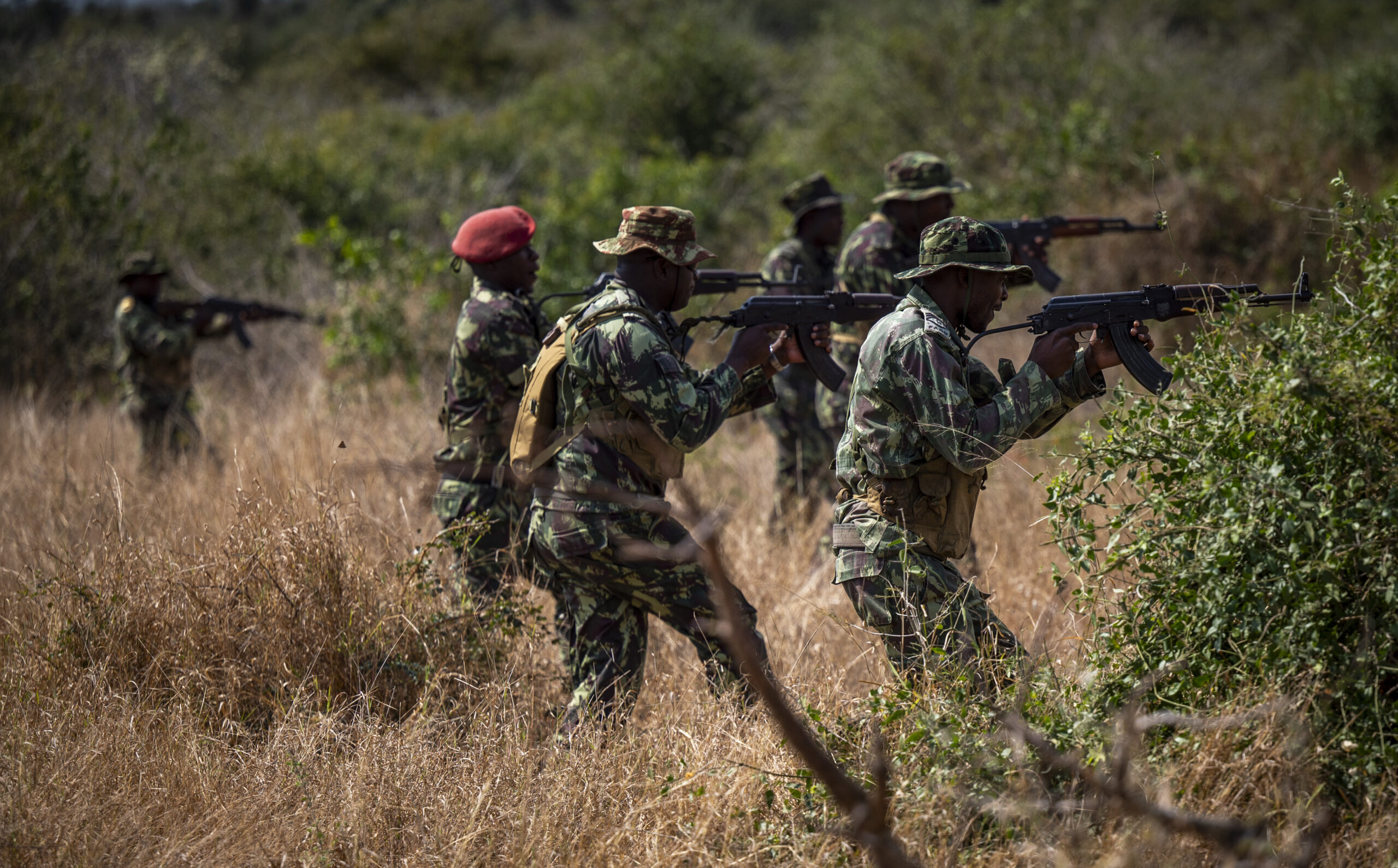 Commandos from the Mozambique Defense Armed Forces