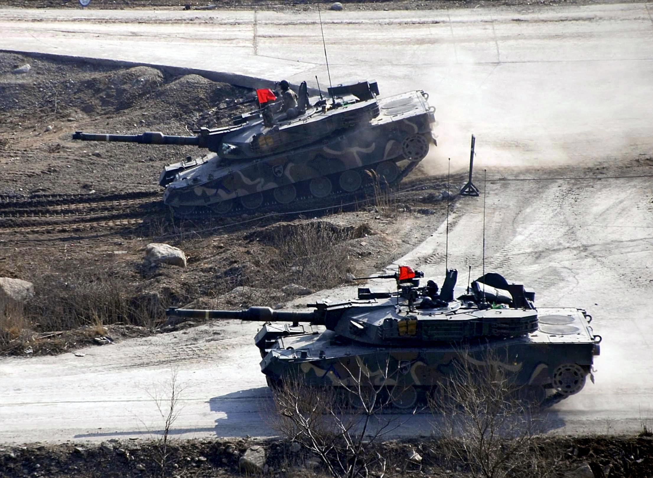South Korean tanks
