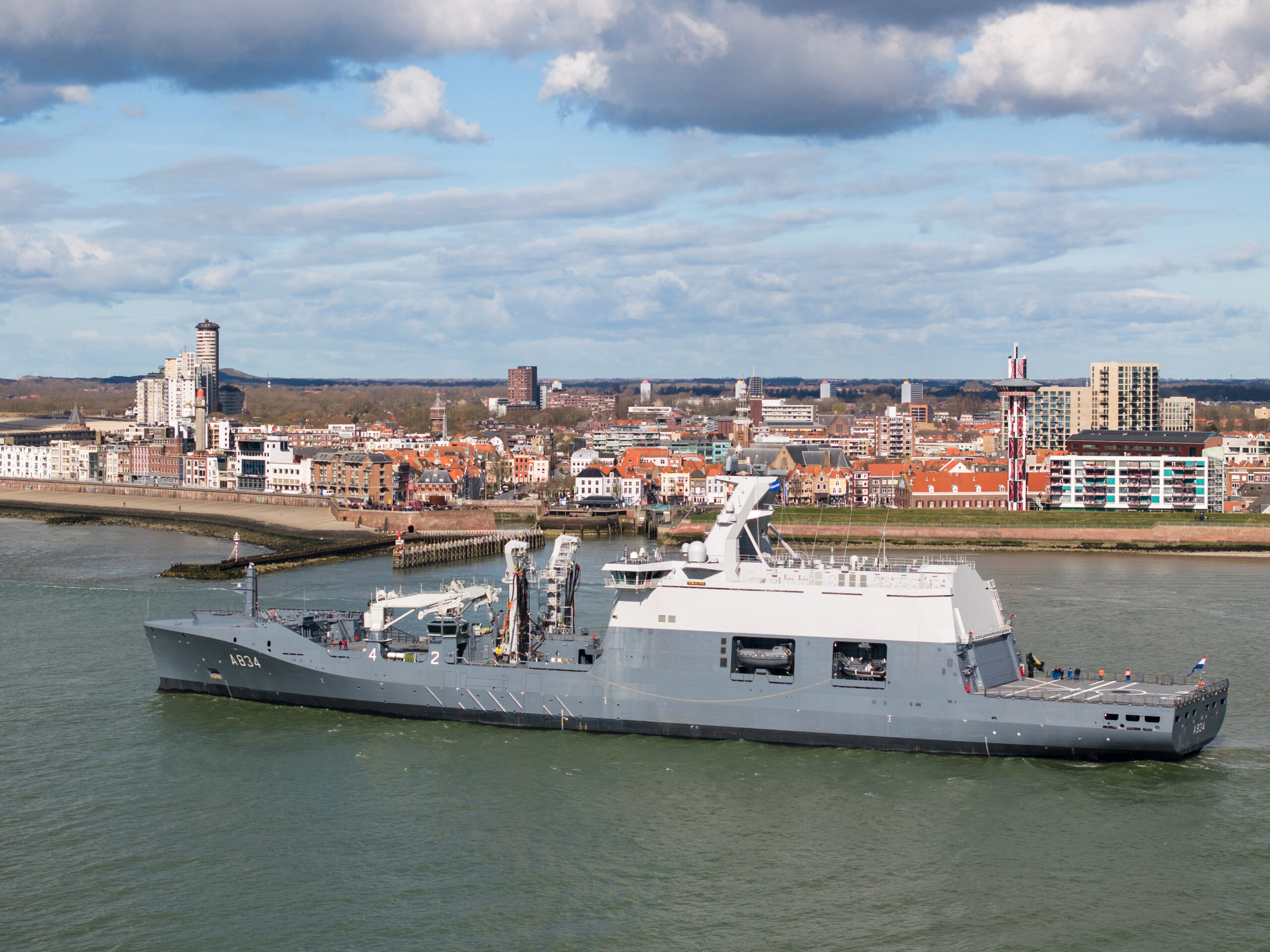 The Royal Netherlands Navy's future Combat Support Ship “Den Helder.” Photo: Damen Shipyard