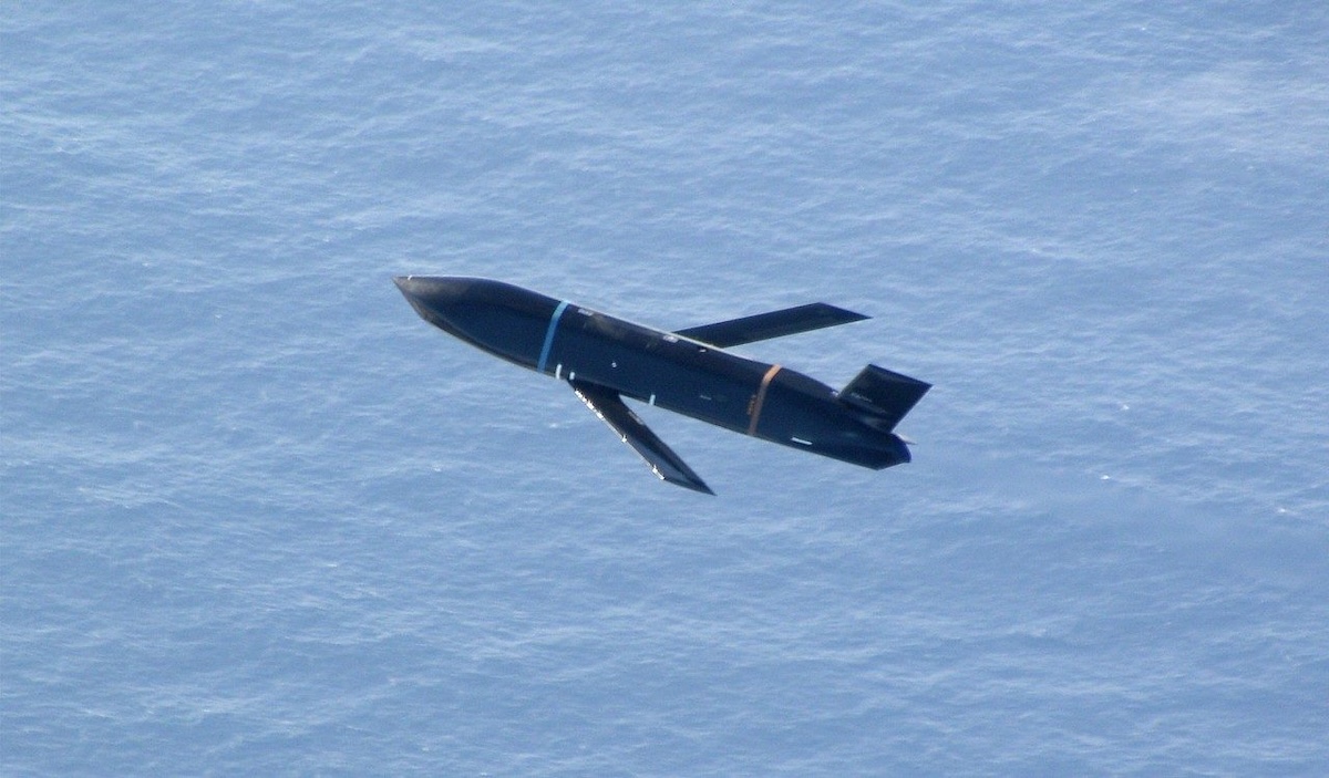 Lockheed Martin's Long Range Anti-Ship Missile in flight