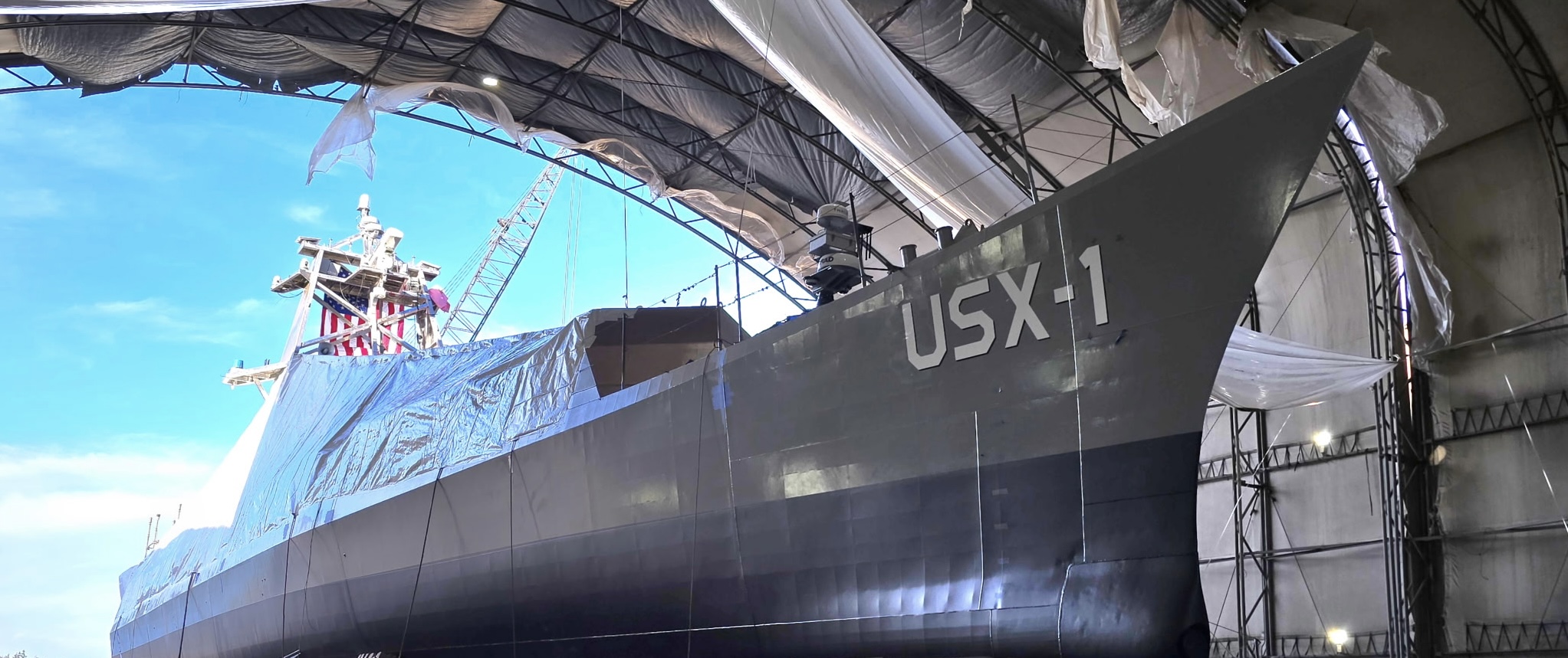 The USX Defiant No Manning Required Ship (NOMARS) system. Photo: DARPA