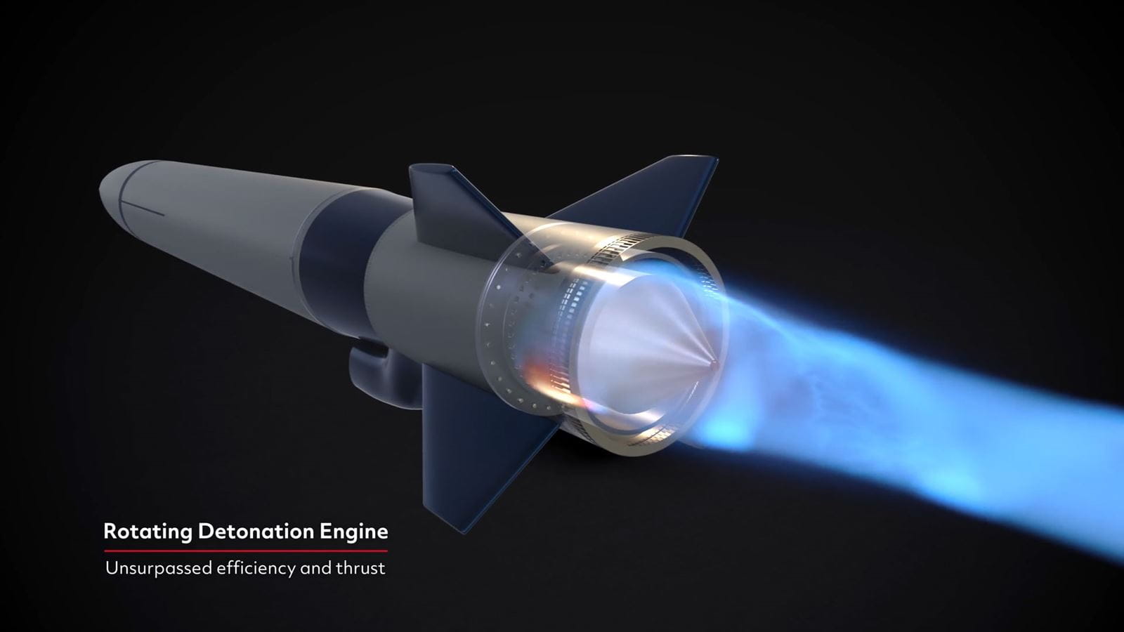 An artistic rendition of rotating detonation engine