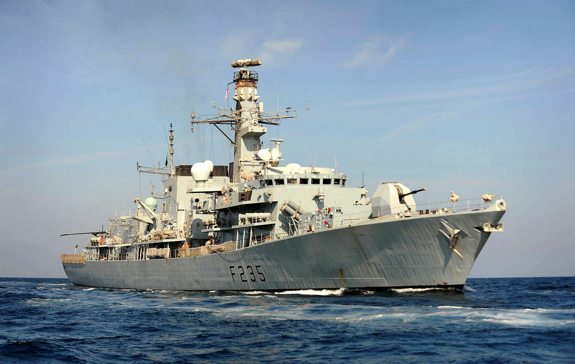 The Duke-class (Type 23) frigate HMS Monmouth. Photo: LA(Phot) Stuart Hill/UK Royal Navy
