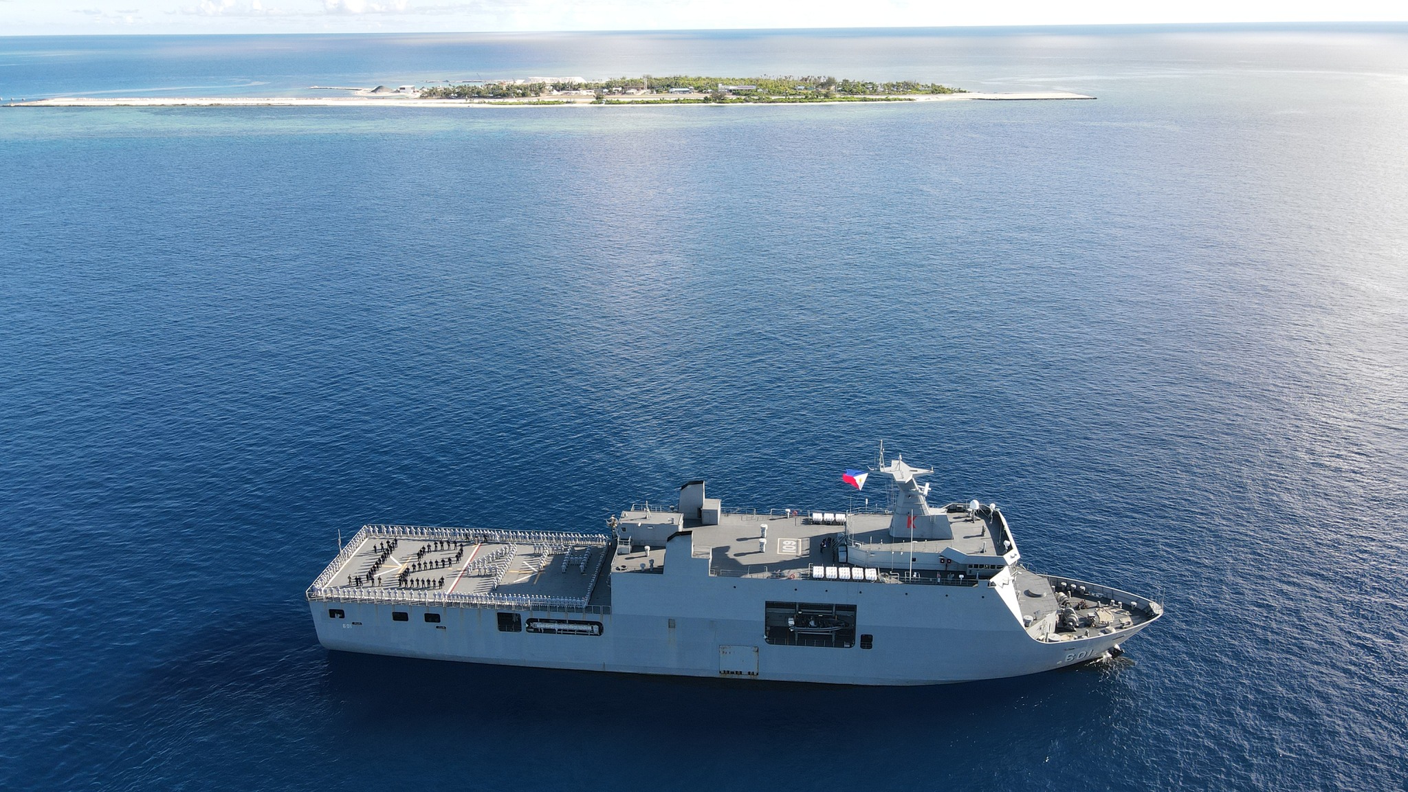 BRP Tarlac (LD-601) landing platform dock. Photo: Philippine Navy