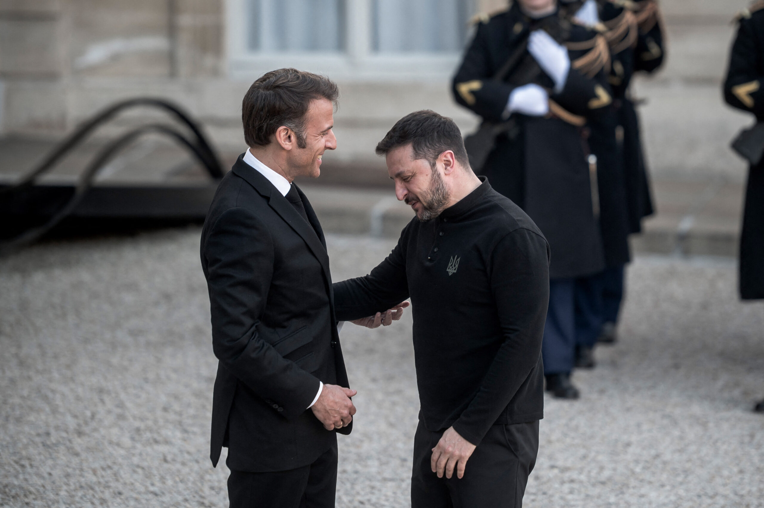 Macron and Zelensky