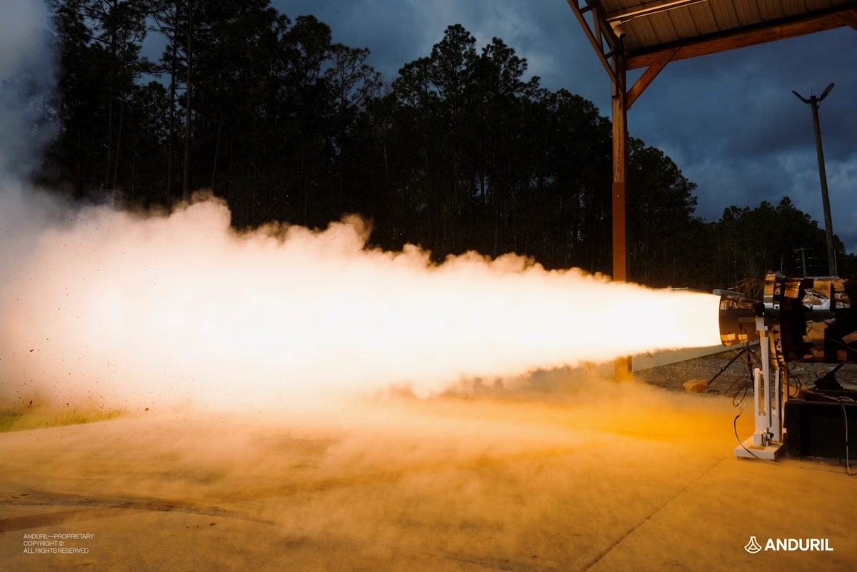 Anduril test fires its hypersonic solid rocket motor for a US Navy missile.