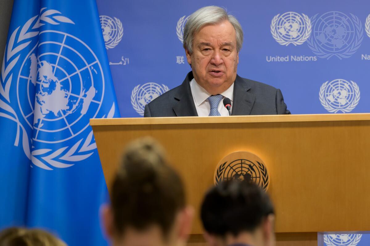 Secretary-General Briefs Press on Recent Developments in Middle East Secretary-General António Guterres briefs reporters on recent developments in Israel and Gaza. 