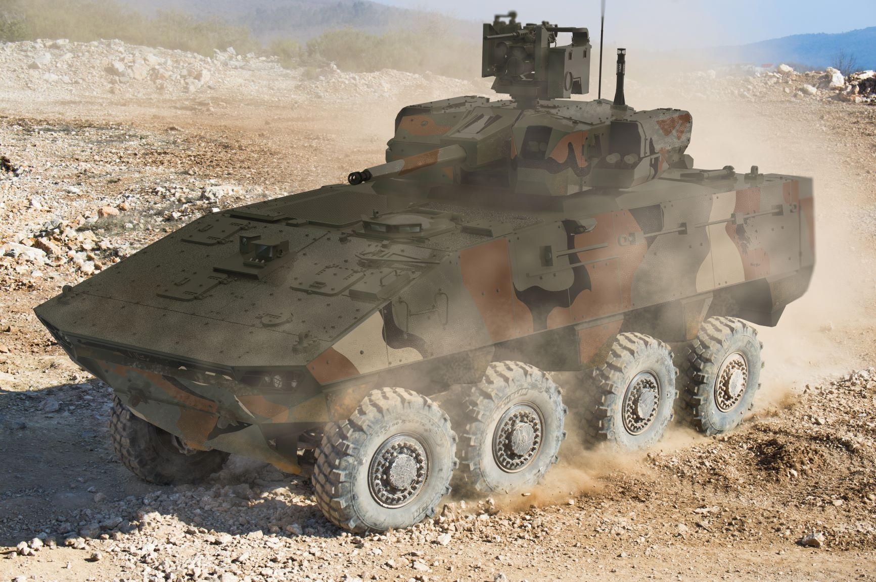 Hellenic Army's Armored infantry fighting vehicle (VBCI) Philoctetes. Photo: KNDS