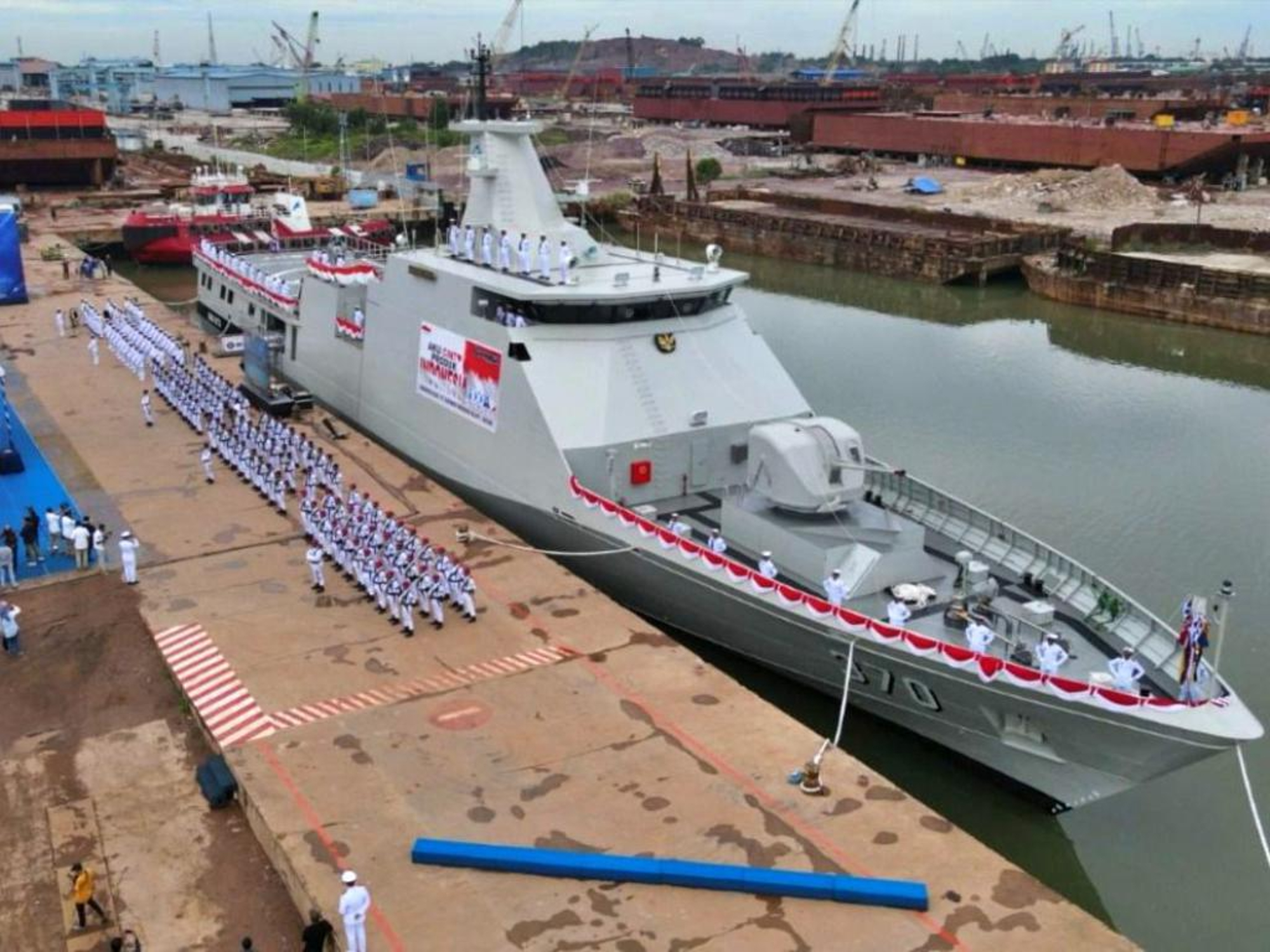 The second Bung Karno-class corvette, KRI Bung Hatta (370)