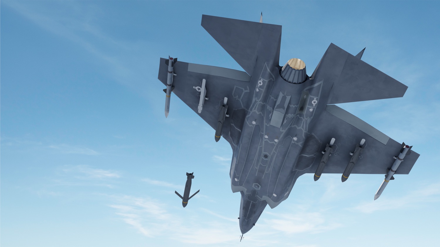 Rapidly Adaptable Affordable Cruise Missile fired from F-35