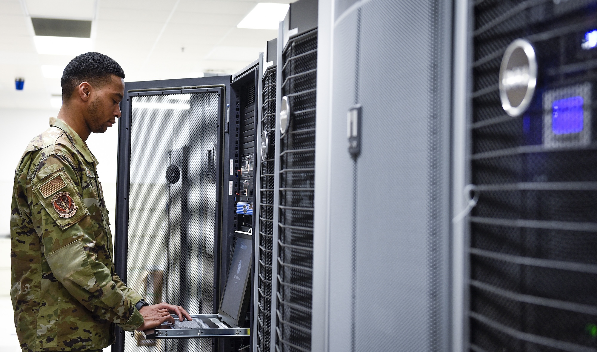Base data-center at Eglin Air Force Base, Florida.