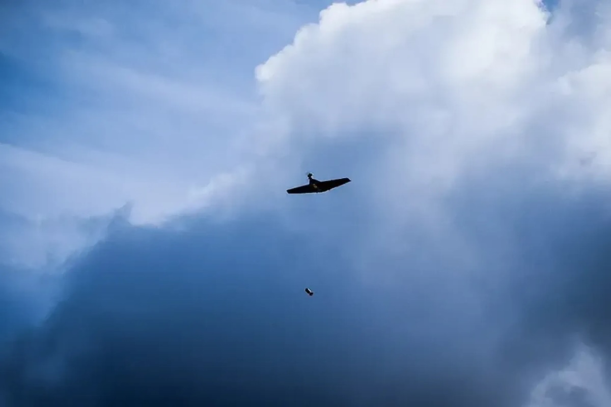 Ukraine's B-1 unmanned aerial vehicle in flight