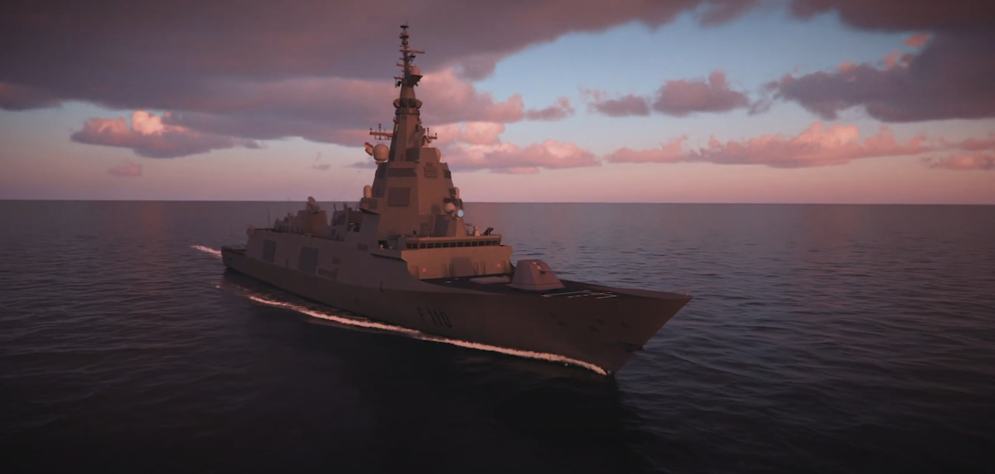 Rendering of the Spanish Navy's F110