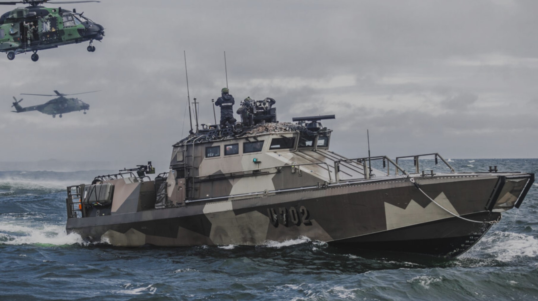 Finnish company Marine Alutech Oy Ab's multi-purpose attack boat.