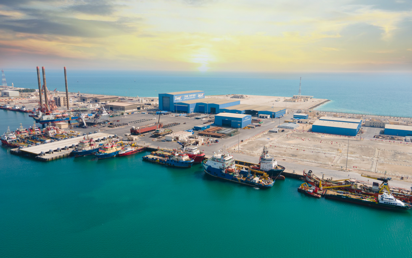 Zamil Shipyards facility.