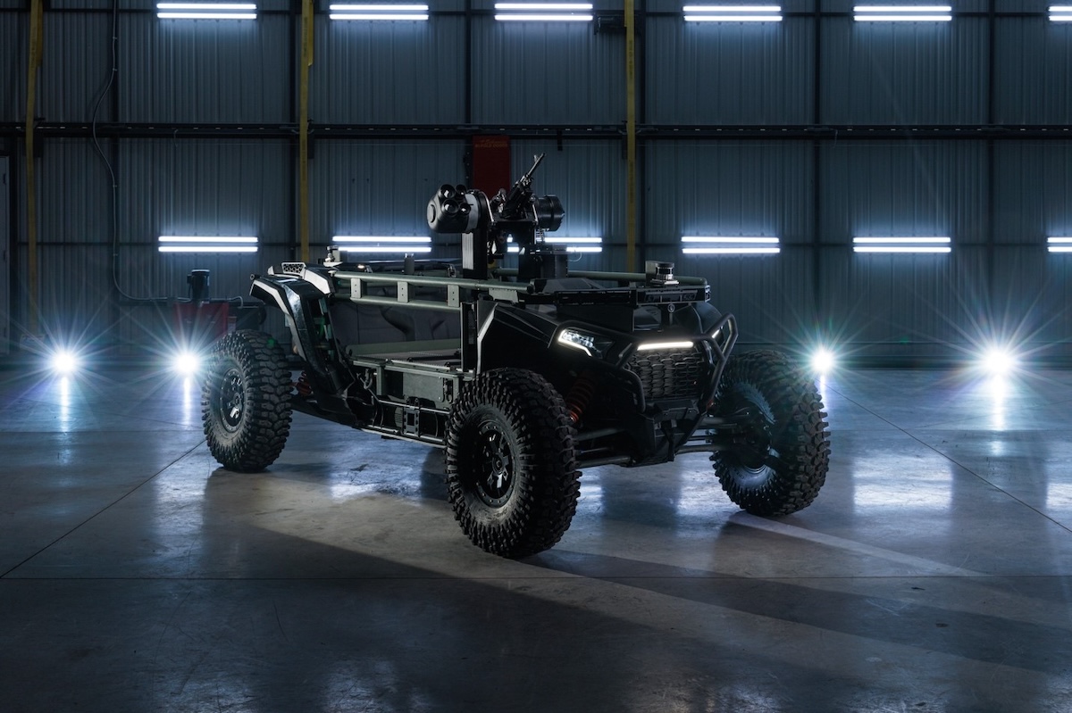 The Ultra autonomous ground tactical vehicle indoors