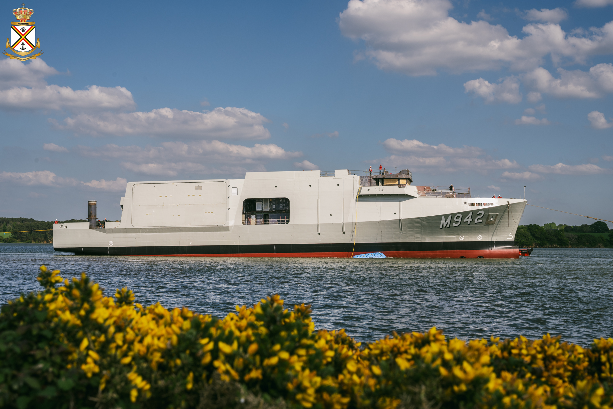 The BNS Brugge (M942) City-class mine countermeasures vessel