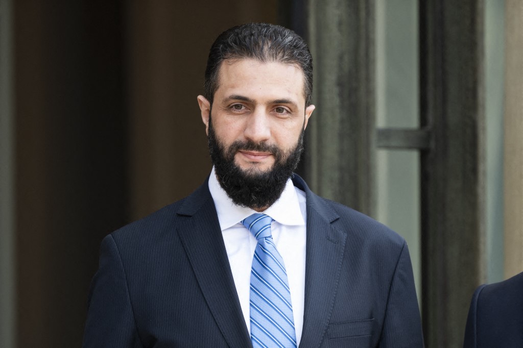 Syrian interim President Ahmed al-Sharaa.