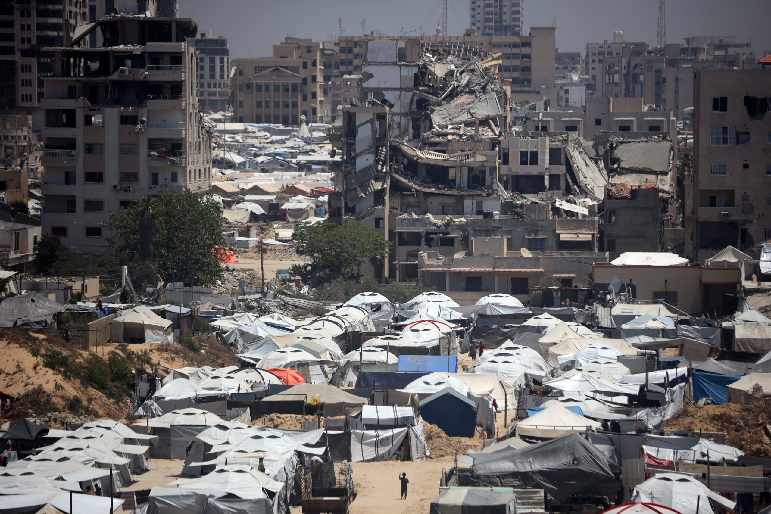 Tents in Gaza
