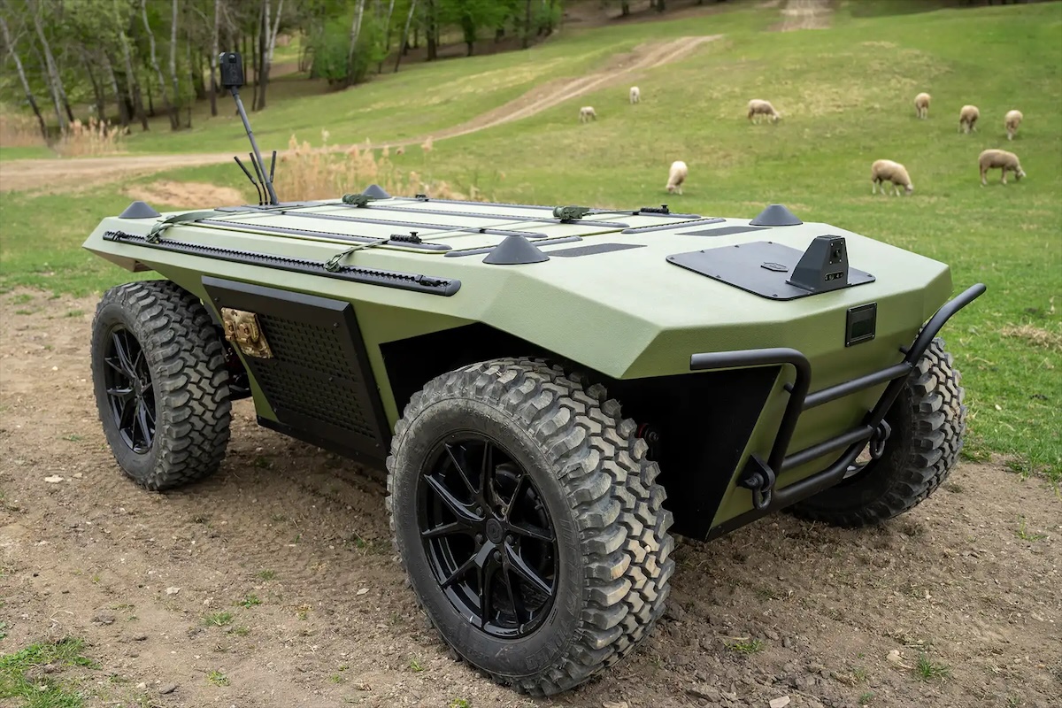The Hornet autonomous unmanned ground vehicle.