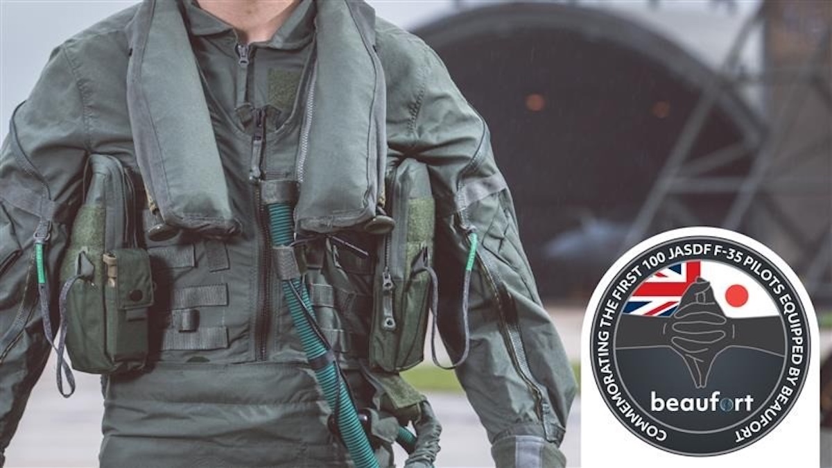 Aircraft pilot wearing survivability gear