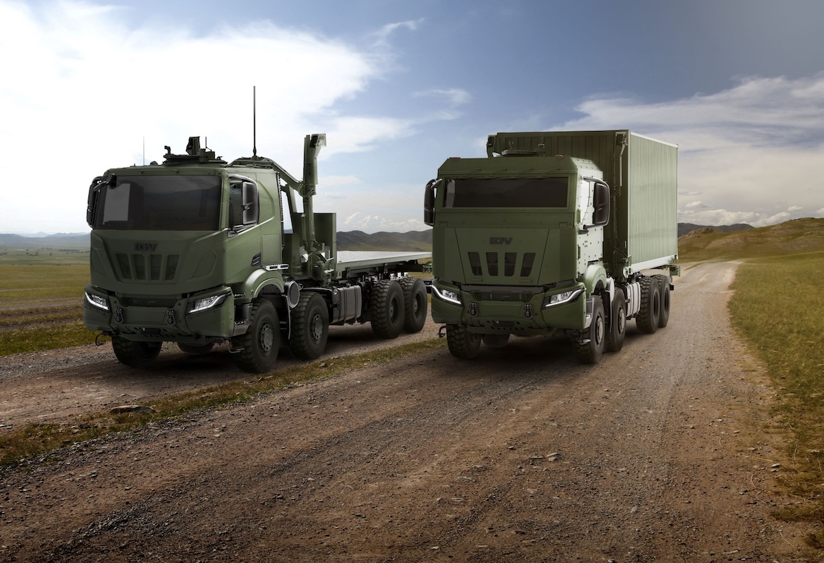 Iveco's military logistics trucks.