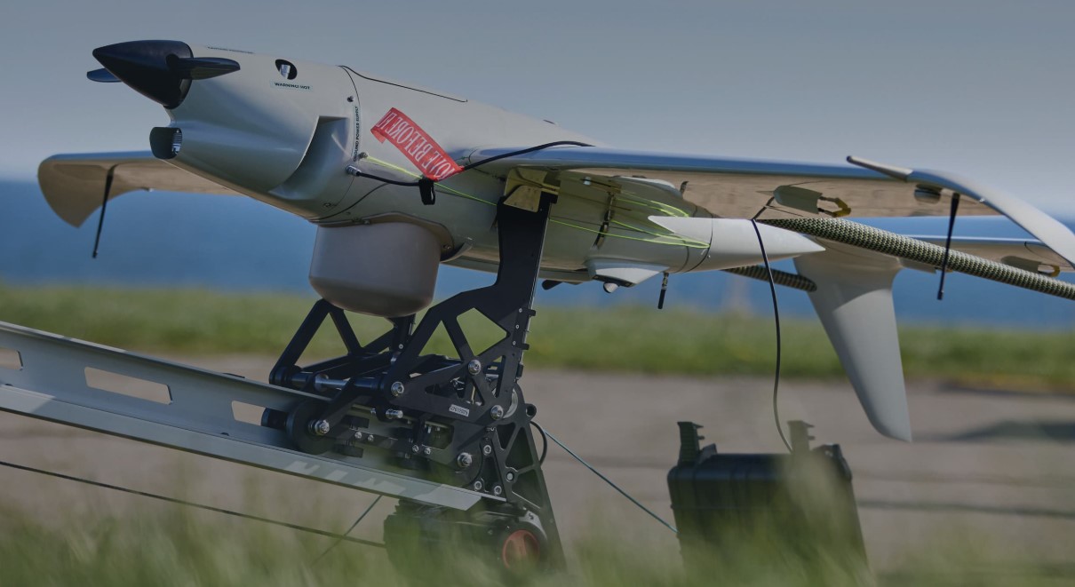 Raybird fixed-wing unmanned aerial system.