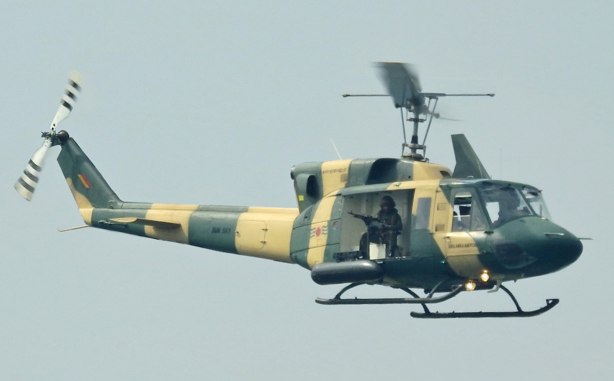 Sri Lanka Bell 212 helicopter