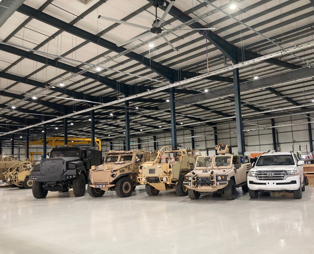 NP Aerospace's new vehicle armor center in Coventry. Photo: NP Aerospace