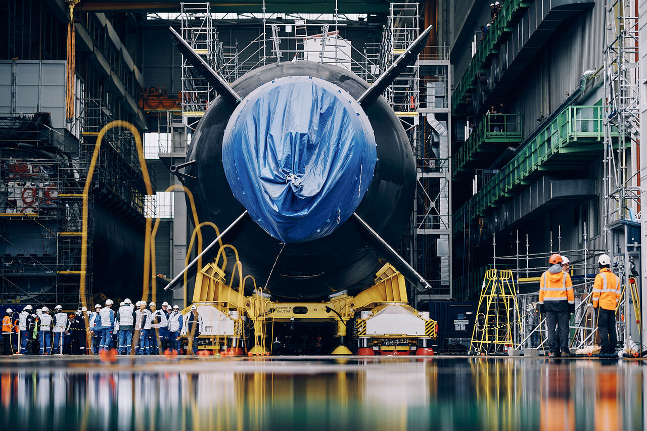 Naval Group's fourth Barracuda nuclear attack submarine.