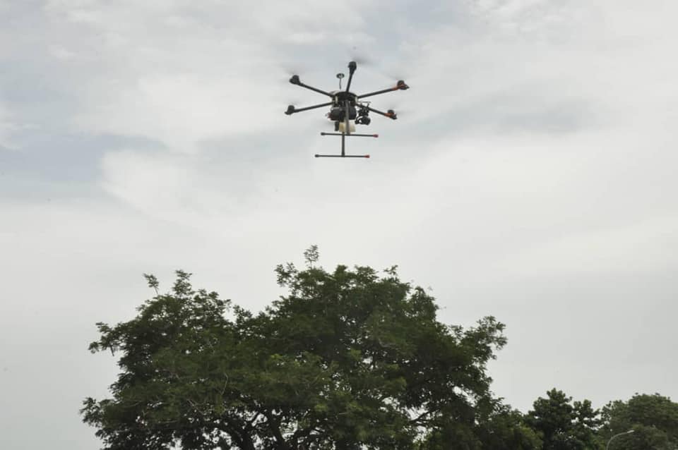 A hexacopter unmanned aerial system