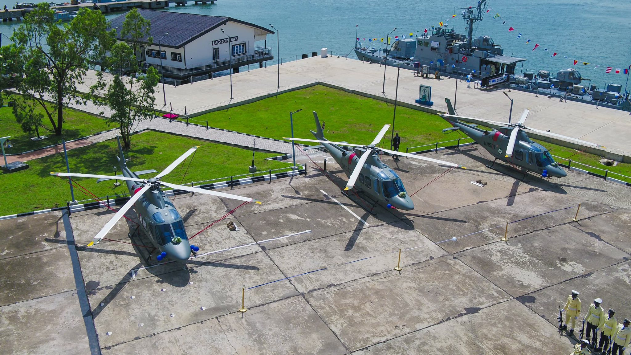 Nigerian Navy's Agusta Westland AW109 Trekker helicopters