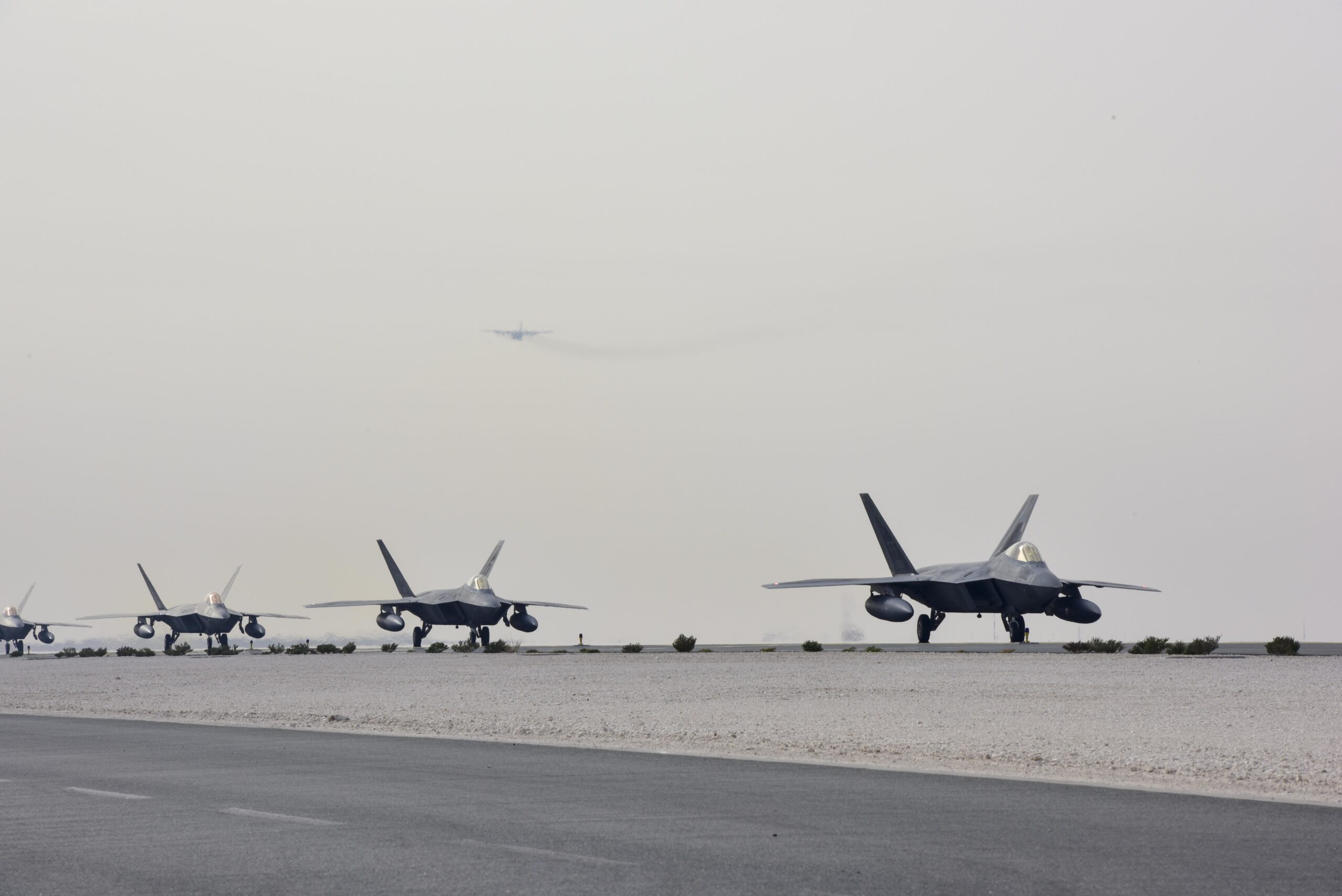 US military aircraft in Qatar