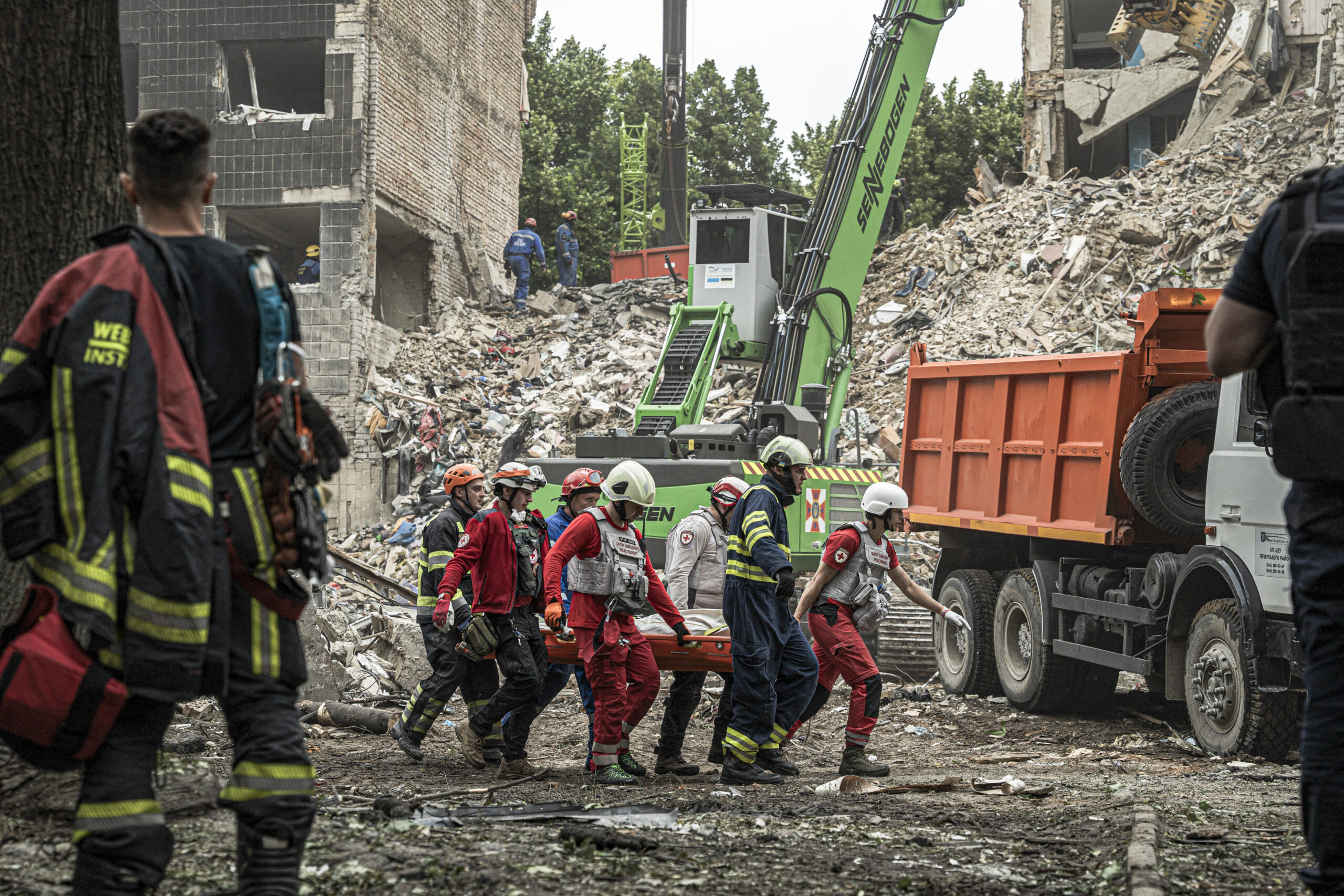 Kyiv building strike
