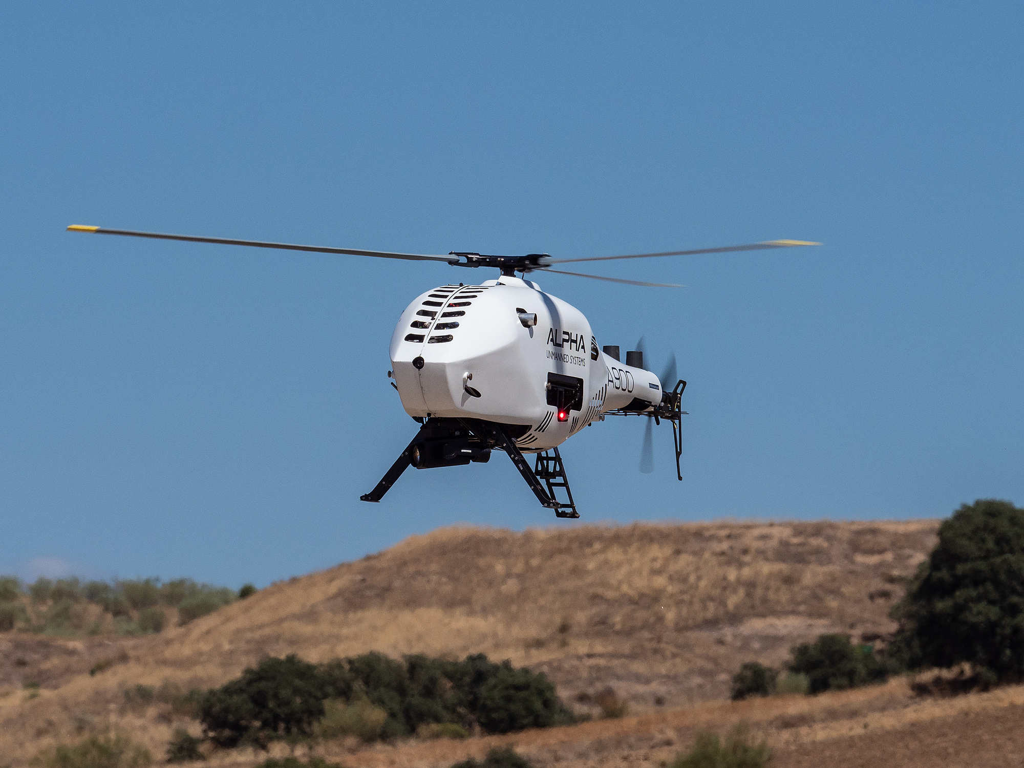 Alpha Unmanned Systems' Alpha A900, an unmanned helicopter