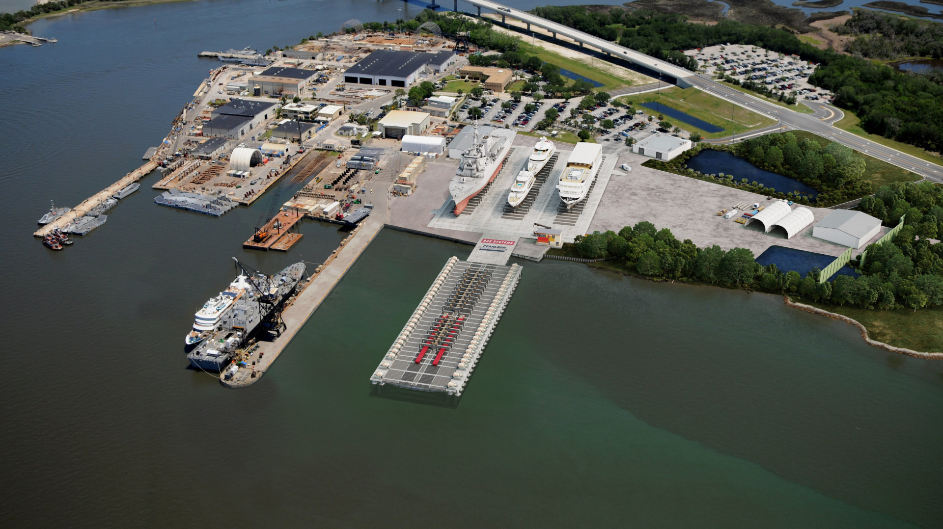 BAE Systems shipyard in Jacksonville, Florida