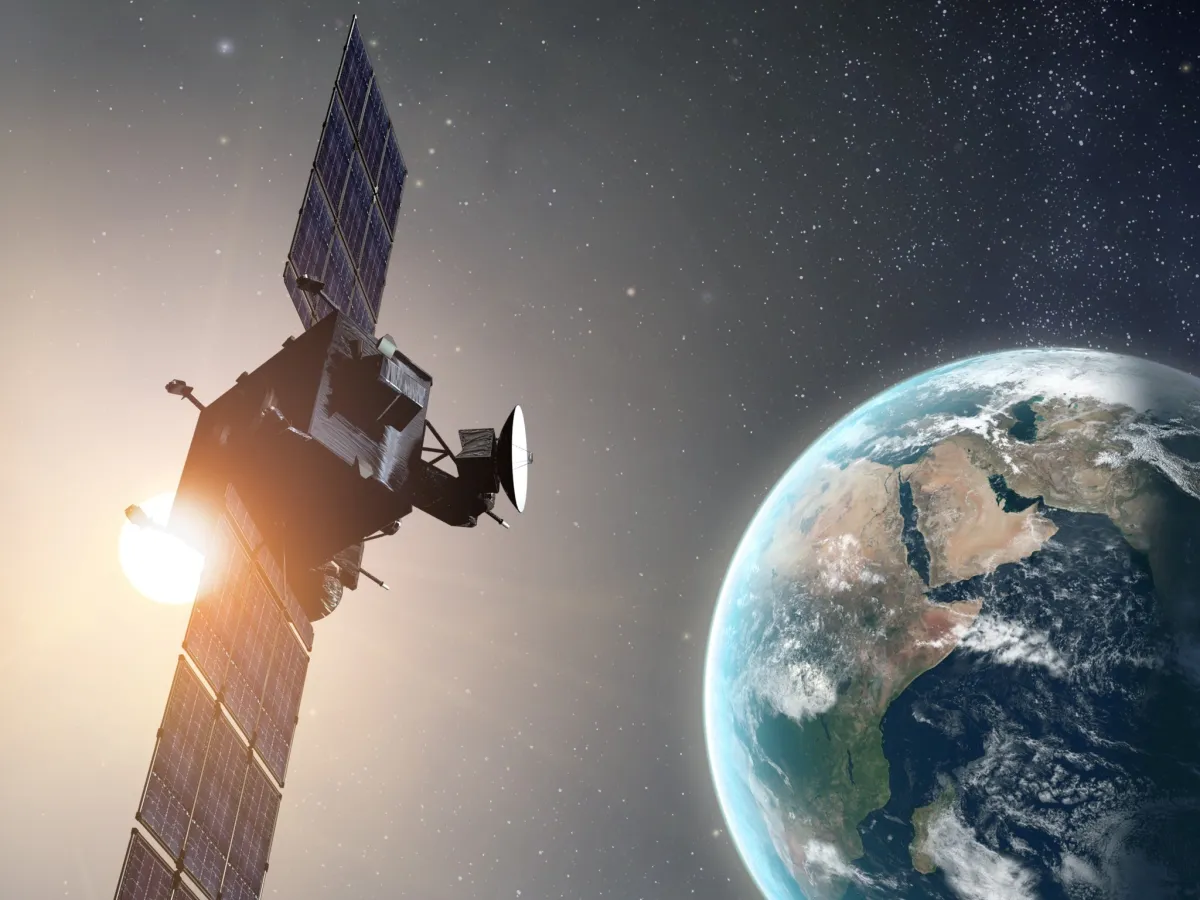 Northrop Grumman’s concept art for the Evolved Strategic SATCOM program. Image: Northrop Grumman