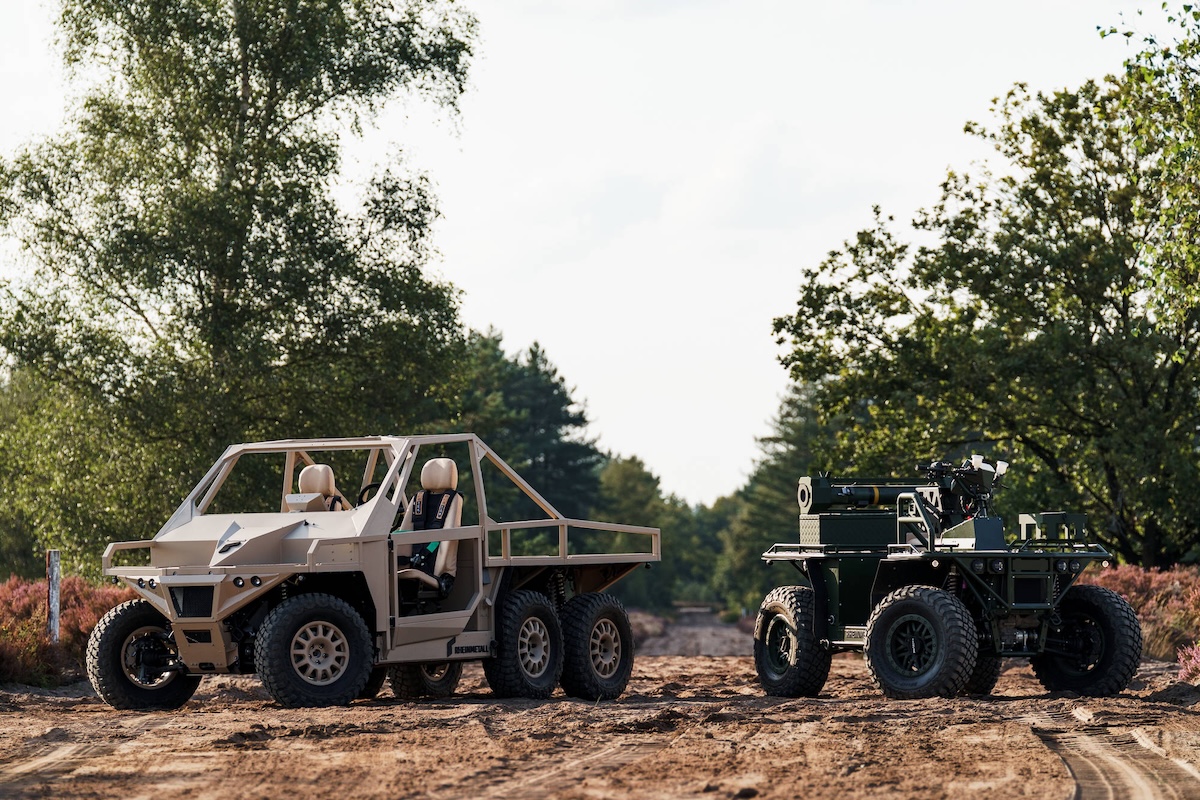 Two Rheinmetall Ermine vehicles