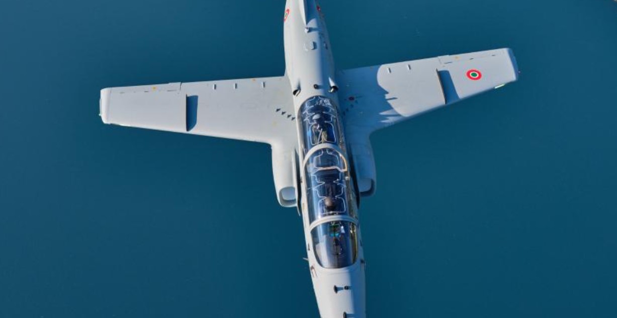 Leonardo's M-345 jet for pilot training.